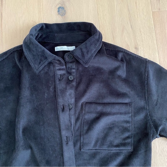 OAK + FORT | Black Corduroy Button Down Shirt 🖤 - Picture 1 of 6